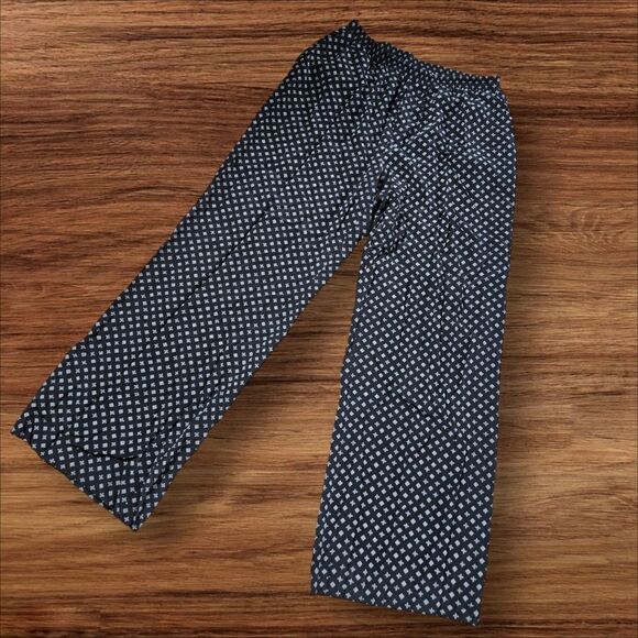 Club Monaco Soft and Silky Black and White Pull on Pants - Picture 1 of 7